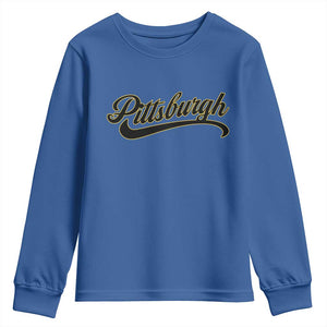 PFS Game Day Youth Sweatshirt Classic Retro Vintage Pennsylvania PA TS10 Royal Blue Print Your Wear