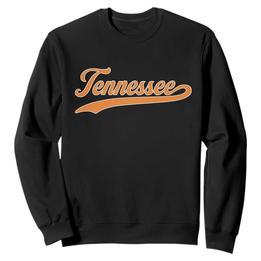 Vintage Tennessee Sweatshirt Classic TN Orange Print Retro Vintage TS10 Black Print Your Wear