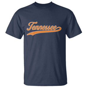 Vintage Tennessee T Shirt Classic TN Orange Print Retro Vintage TS10 Navy Print Your Wear
