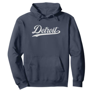 Retro Script DFL Hoodie Vintage Sports Team Name LF TS10 Navy Print Your Wear