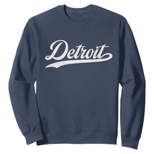 Retro Script DFL Sweatshirt Vintage Sports Team Name LF TS10 Navy Print Your Wear