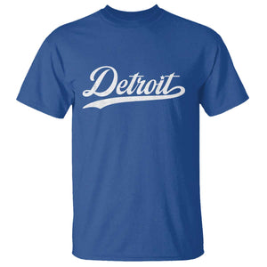 Retro Script DFL T Shirt Vintage Sports Team Name LF TS10 Royal Blue Print Your Wear