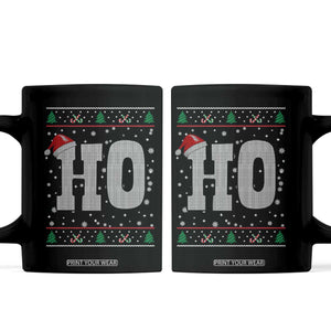 Where's My Ho At Matching Ugly Christmas Coffee Mug Ho Funny Couples TS10 Black Print Your Wear