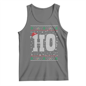 Where's My Ho At Matching Ugly Christmas Tank Top Ho Funny Couples TS10 Black Heather Print Your Wear