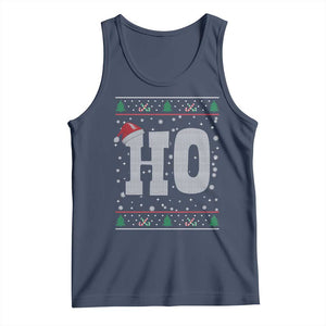 Where's My Ho At Matching Ugly Christmas Tank Top Ho Funny Couples TS10 Navy Print Your Wear