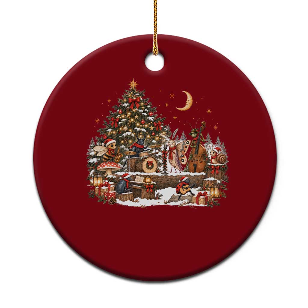 Vintage Christmas Insect Orchestra Ceramic Ornament Musician Bug 90s Insect Lovers