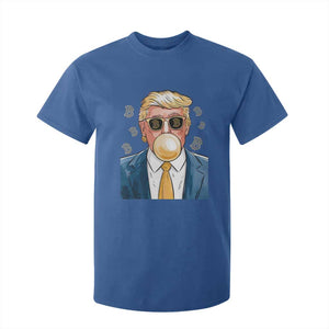 Trump Bitcoin T Shirt For Kid 2024 President Funny Golden Trump Bubble Gum TS10 Royal Blue Print Your Wear