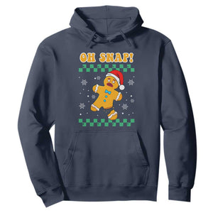 Gingerbread Man Oh Snap Christmas Hoodie TS10 Navy Print Your Wear