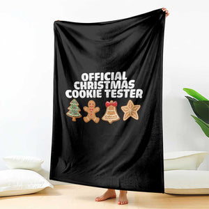 Official Christmas Cookie Tester Throw Blanket Taster Baking Crew Sibling Matching TS10 Print Your Wear