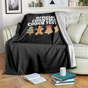 Official Christmas Cookie Tester Throw Blanket Taster Baking Crew Sibling Matching TS10 Print Your Wear