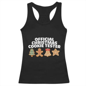 Official Christmas Cookie Tester Racerback Tank Top Taster Baking Crew Sibling Matching TS10 Black Print Your Wear