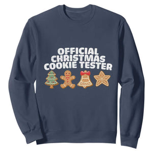 Official Christmas Cookie Tester Sweatshirt Taster Baking Crew Sibling Matching TS10 Navy Print Your Wear
