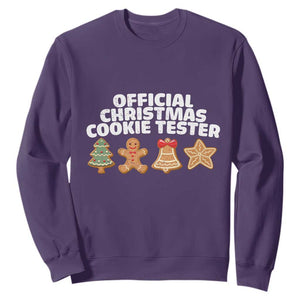 Official Christmas Cookie Tester Sweatshirt Taster Baking Crew Sibling Matching TS10 Purple Print Your Wear