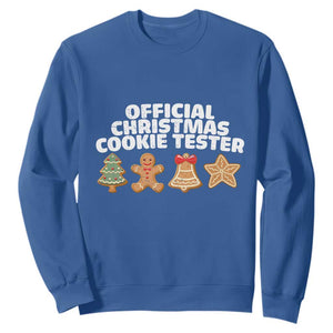Official Christmas Cookie Tester Sweatshirt Taster Baking Crew Sibling Matching TS10 Royal Blue Print Your Wear