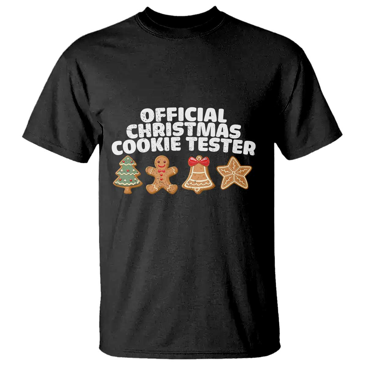 Official Christmas Cookie Tester T Shirt Taster Baking Crew Sibling Matching TS10 Black Print Your Wear