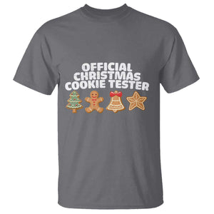 Official Christmas Cookie Tester T Shirt Taster Baking Crew Sibling Matching TS10 Charcoal Print Your Wear