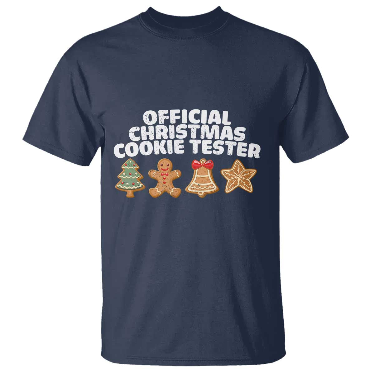 Official Christmas Cookie Tester T Shirt Taster Baking Crew Sibling Matching TS10 Navy Print Your Wear