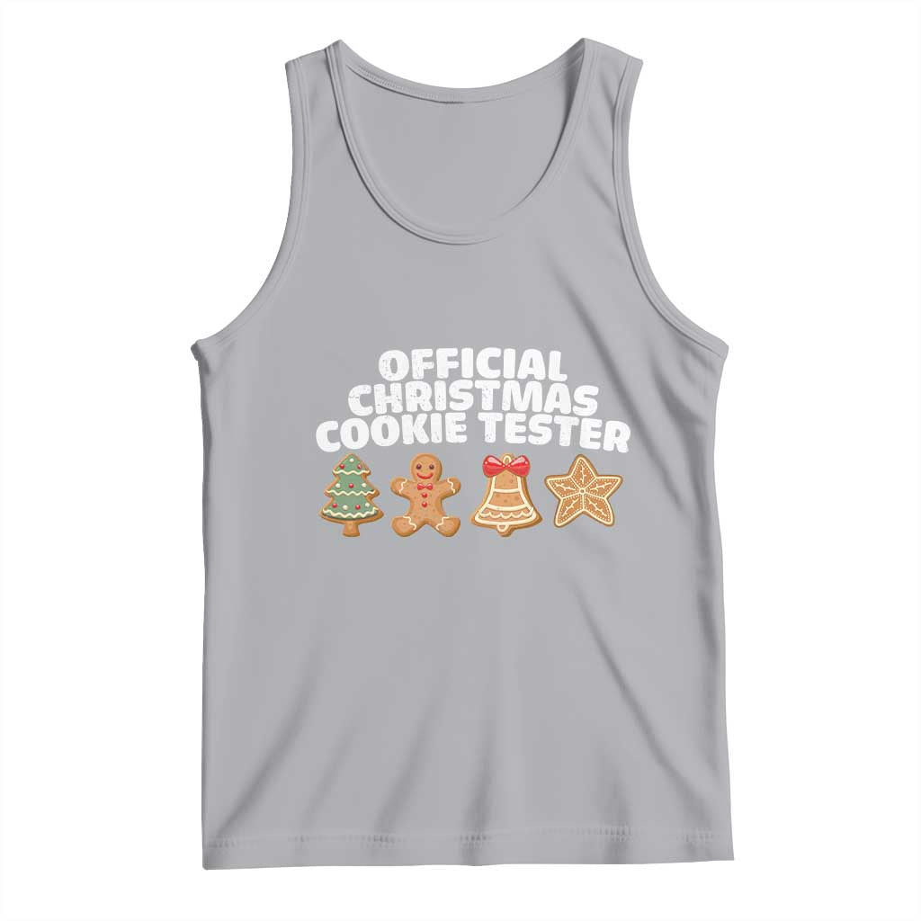 Official Christmas Cookie Tester Tank Top Taster Baking Crew Sibling Matching TS10 Athletic Heather Print Your Wear