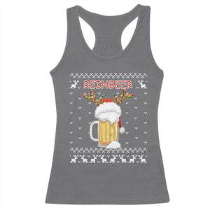 Christmas Couple Matching Racerback Tank Top Funny Winedeer Reinbeer Matching Ugly Sweaters Beer TS10 Charcoal Print Your Wear