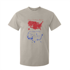 Funny Christmas Trump T Shirt For Kid 2024 Electoral Map Merry Christmas America Happy Holiday TS10 Sand Print Your Wear