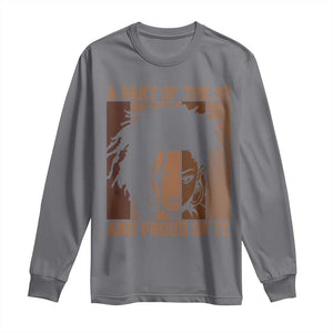 92 Percent Black Woman Power Long Sleeve Shirt A Part Of The 92% And Proud Of It TS10 Charcoal Print Your Wear