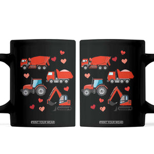 Excavator Construction Coffee Mug Car Tractor Truck Lovers TS10 Black Print Your Wear