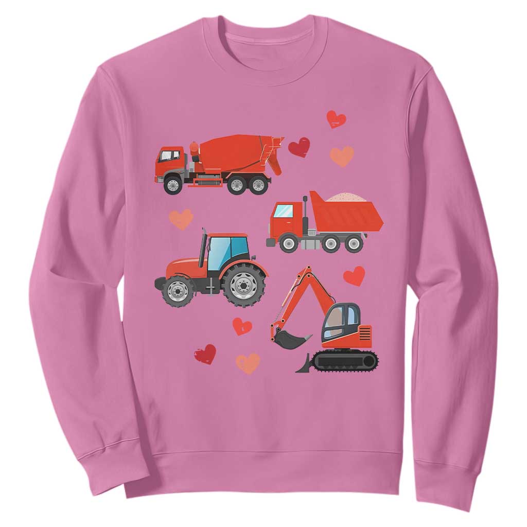 Excavator Construction Sweatshirt Car Tractor Truck Lovers TS10 Azalea Print Your Wear