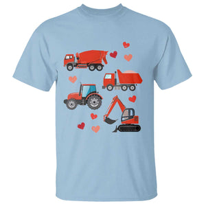 Excavator Construction T Shirt Car Tractor Truck Lovers TS10 Light Blue Print Your Wear
