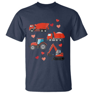 Excavator Construction T Shirt Car Tractor Truck Lovers TS10 Navy Print Your Wear