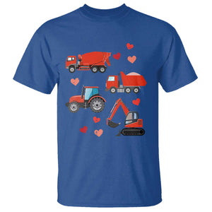 Excavator Construction T Shirt Car Tractor Truck Lovers TS10 Royal Blue Print Your Wear