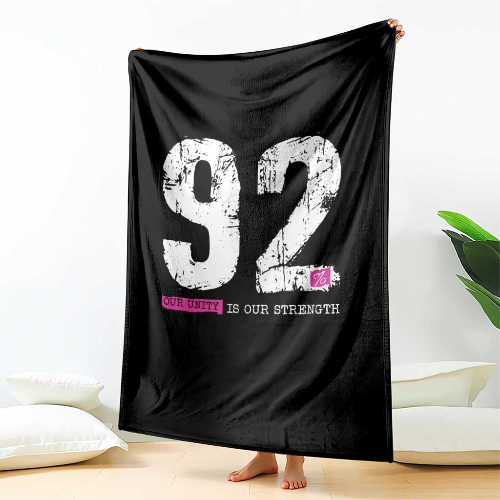 The 92% Black Women Power Throw Blanket Black History Month TS10 Print Your Wear