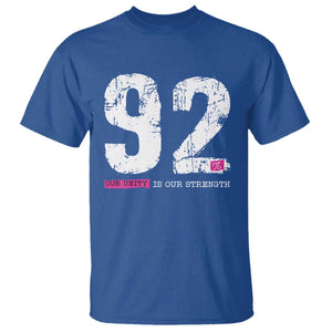 The 92% Black Women Power T Shirt Black History Month TS10 Royal Blue Print Your Wear