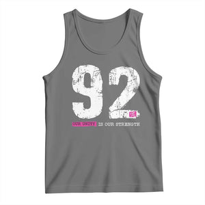 The 92% Black Women Power Tank Top Black History Month TS10 Black Heather Print Your Wear