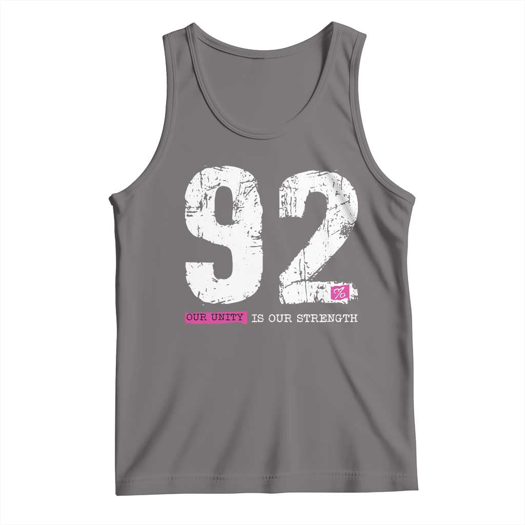 The 92% Black Women Power Tank Top Black History Month TS10 Deep Heather Print Your Wear