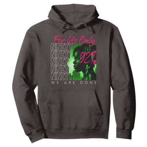 The 92% Black Women Power Hoodie For Us Only 92% We Are Done TS10 Dark Chocolate Print Your Wear