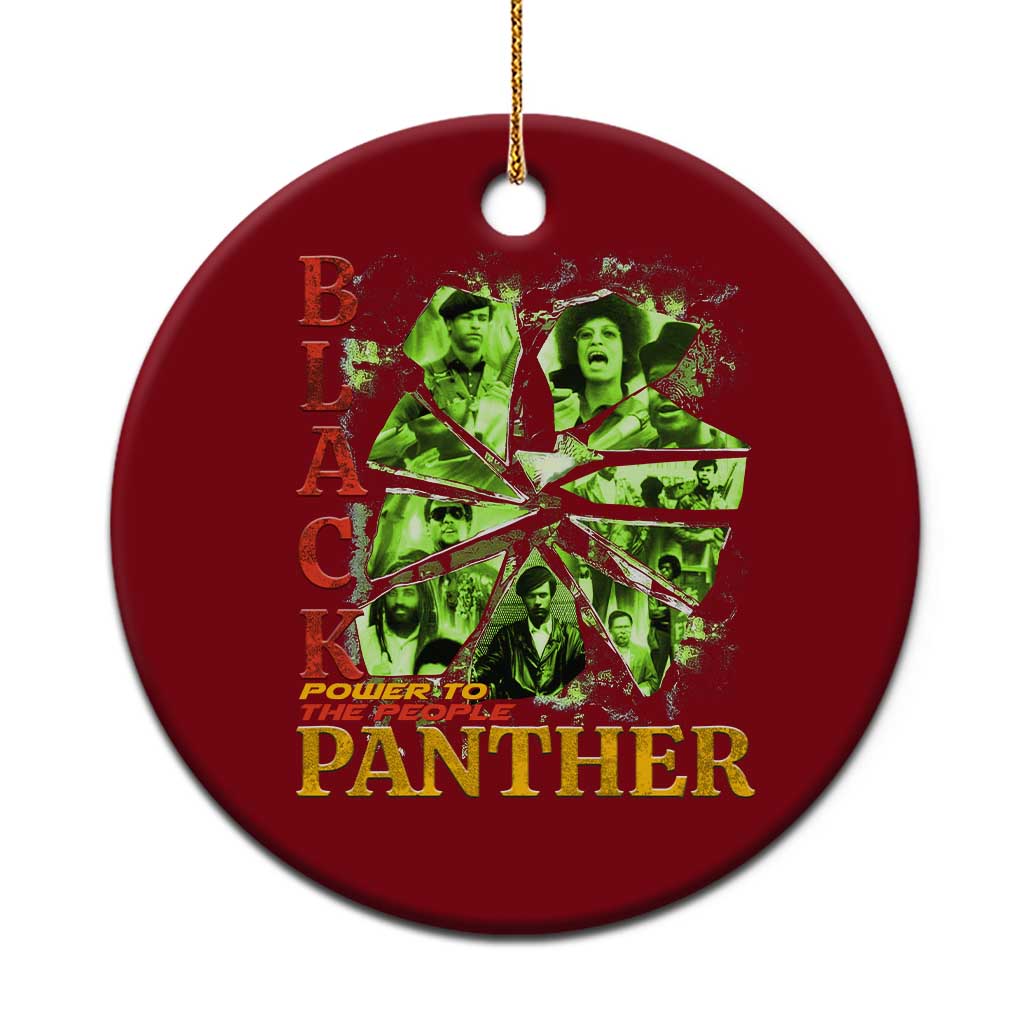Vintage Black Panther Party Ceramic Ornament Newton Seale Shakur Black History Month Juneteenth TS10 1pc Red Print Your Wear