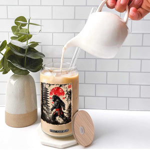 Samurai Bigfoot Glass Can Japanese Vintage Sasquatch Graphic Ukiyo-e Art Funny TS10 Print Your Wear