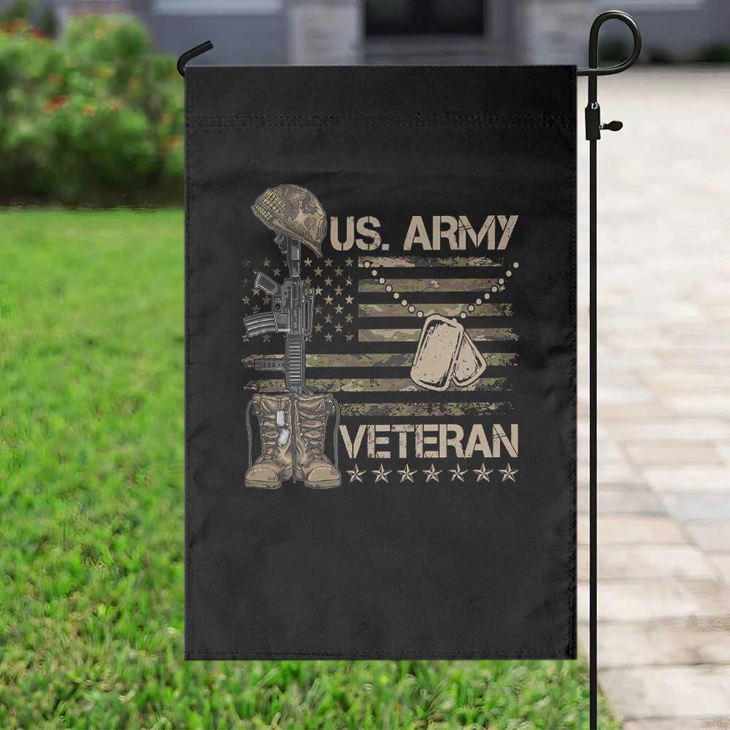 US Army Veteran Flag Garden Flag TS10 Print Your Wear