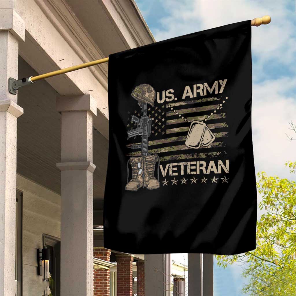 US Army Veteran Flag Garden Flag TS10 Print Your Wear