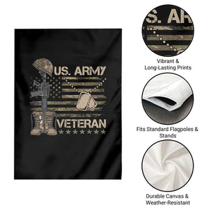 US Army Veteran Flag Garden Flag TS10 Print Your Wear