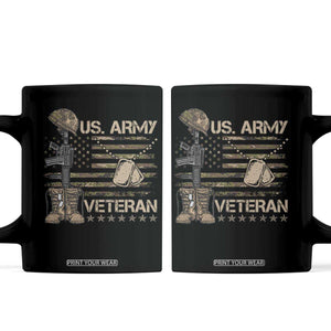 US Army Veteran Flag Coffee Mug TS10 Black Print Your Wear