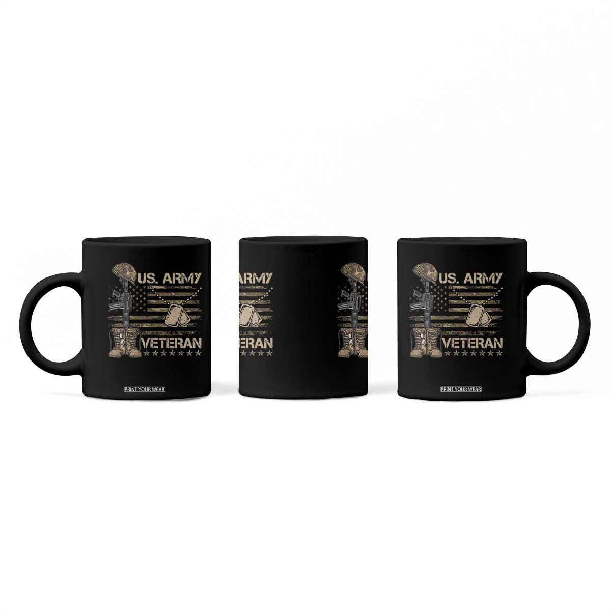 US Army Veteran Flag Coffee Mug TS10 Print Your Wear