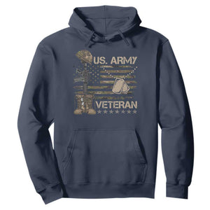 US Army Veteran Flag Hoodie TS10 Navy Print Your Wear