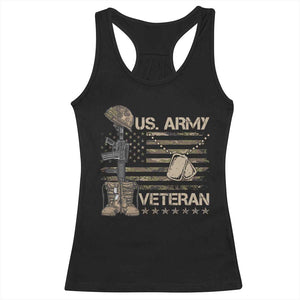 US Army Veteran Flag Racerback Tank Top TS10 Black Print Your Wear
