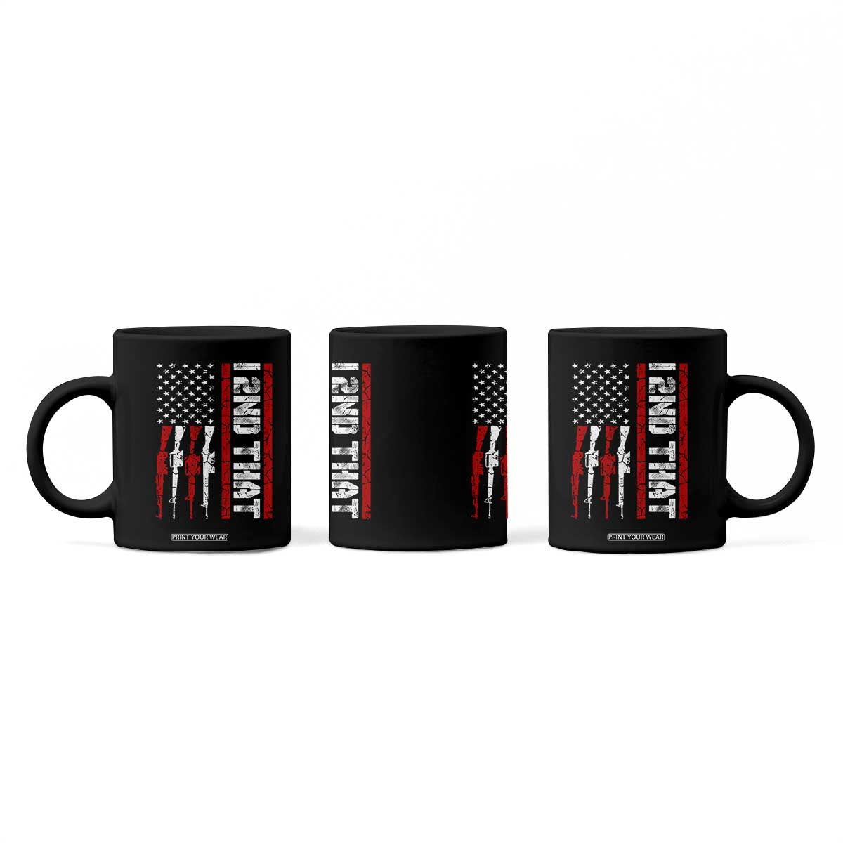 Vintage USA Flag 2nd Amendment Coffee Mug Pro Gun Lovers TS10 Print Your Wear