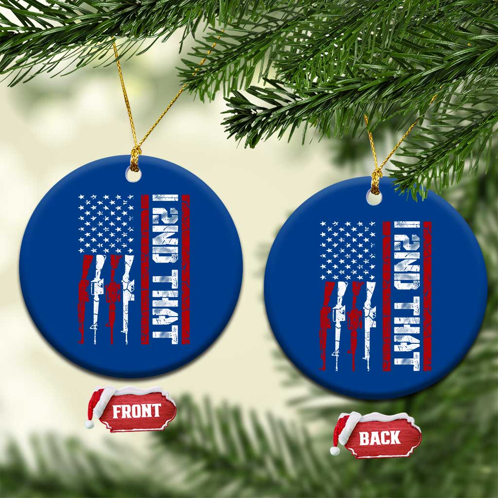 Vintage USA Flag 2nd Amendment Ceramic Ornament Pro Gun Lovers TS10 1pc Blue Print Your Wear