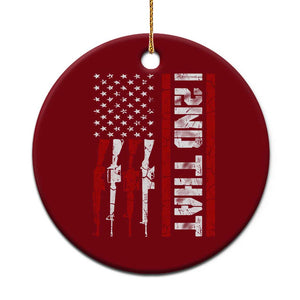 Vintage USA Flag 2nd Amendment Ceramic Ornament Pro Gun Lovers TS10 1pc Red Print Your Wear
