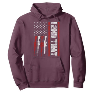 Vintage USA Flag 2nd Amendment Hoodie Pro Gun Lovers TS10 Maroon Print Your Wear