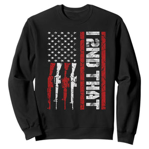 Vintage USA Flag 2nd Amendment Sweatshirt Pro Gun Lovers TS10 Black Print Your Wear