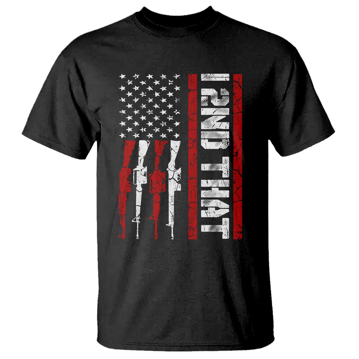 Vintage USA Flag 2nd Amendment T Shirt Pro Gun Lovers TS10 Black Print Your Wear